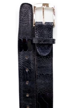 Belvedere Genuine Ostrich Leg Dress Belt -Fashionable Costume BELV 2000 navy 23466.1519244600