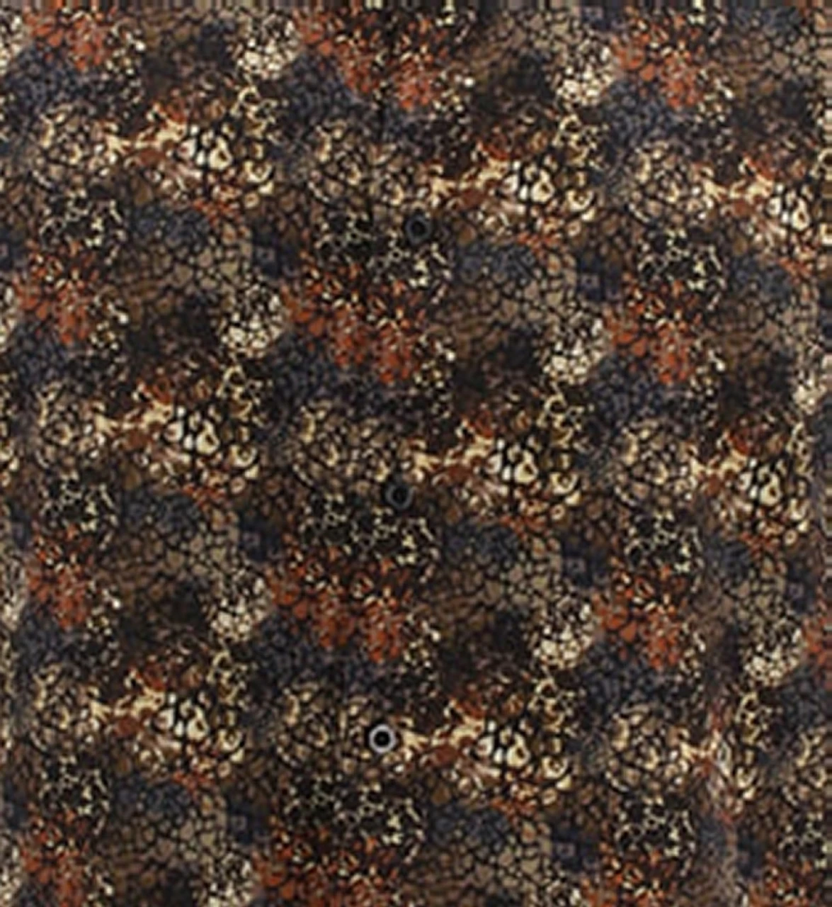 Bassiri Long Sleeve Camp Shirt - Brown Mesh Pattern 2 Bassiri Long Sleeve Camp Shirt - Brown Mesh Pattern - Image 2