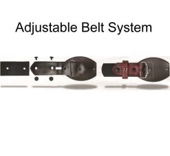 Los Altos Genuine Pirarucu Western Fashion Belt - Brown -Fashionable Costume Belt system 96191.1614031236