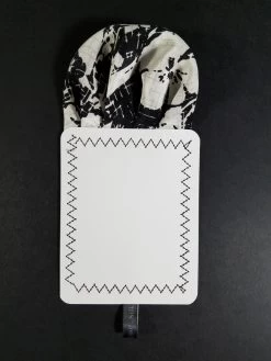 100% Silk Pre-Folded Fan Design Pocket Square Insert - Black & White Floral -Fashionable Costume BlackFloral 5 59126.1642796842