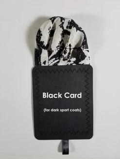 100% Silk Pre-Folded Fan Design Pocket Square Insert - Black & White Floral -Fashionable Costume BlackFloral blackcard 93199.1642796845