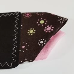 100% Cotton Pre-Folded Pocket Square Handkerchief Insert - Mod Brown & Pink -Fashionable Costume Brown Mod 7 64556.1665421548