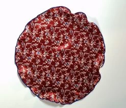 Antonio Ricci 2-in-1 Pouf Round Pocket Square - Burgundy Blue Floral 9 Antonio Ricci 2-in-1 Pouf Round Pocket Square - Burgundy Blue Floral -Fashionable Costume Burgundy BlueFloral 3 07944.1671225648