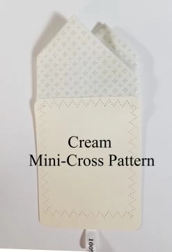 Cream Mini Cross Pattern 100% Cotton Pre-Folded Pocket Square Handkerchief Insert - 2 Point -Fashionable Costume Cream Cross3 ebay 98265.1660751516