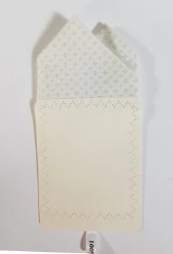 Cream Mini Cross Pattern 100% Cotton Pre-Folded Pocket Square Handkerchief Insert - 2 Point -Fashionable Costume Cream Cross3 29702.1660751553