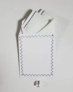 100% Cotton Pre-Folded Pocket Square Handkerchief Insert - Dark Blue On White 12 100% Cotton Pre-Folded Pocket Square Handkerchief Insert - Dark Blue On White -Fashionable Costume Dark BLUE STITCH 6 54258.1665593600