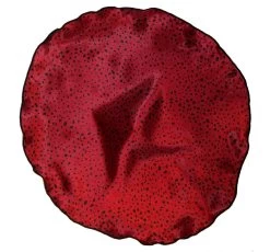 Antonio Ricci 2-in-1 Pouf Pocket Square - Black Specks On Dark Red -Fashionable Costume Dark Red BlackSpecks 2 05378.1671225296