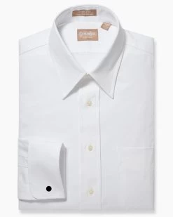 Gitman Bros. 100% Pinpoint Cotton - Point Collar Dress Shirt - French Cuff