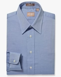Clearance - Gitman Bros. 100% Pinpoint 80x80 Oxford Cotton Dress Shirt