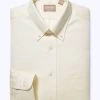 Gitman Bros. 100% Light Yellow Oxford Pinpoint Cotton Button-Down Shirt