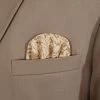 Tan 100% Cotton Pre-Folded Pocket Square Insert