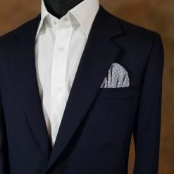 Grey Polka Dots - 100% Cotton Pre-Folded Pocket Square Insert -Fashionable Costume Grey polkadot Fan 30022.1670441622