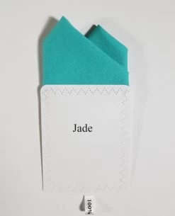 Jade 100% Cotton Pre-Folded Pocket Square Handkerchief Insert - 2 Point 6 Jade 100% Cotton Pre-Folded Pocket Square Handkerchief Insert - 2 Point -Fashionable Costume Jade ebay 36094.1680205452