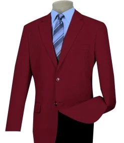 Lucci 2-Button Burgundy Blazer