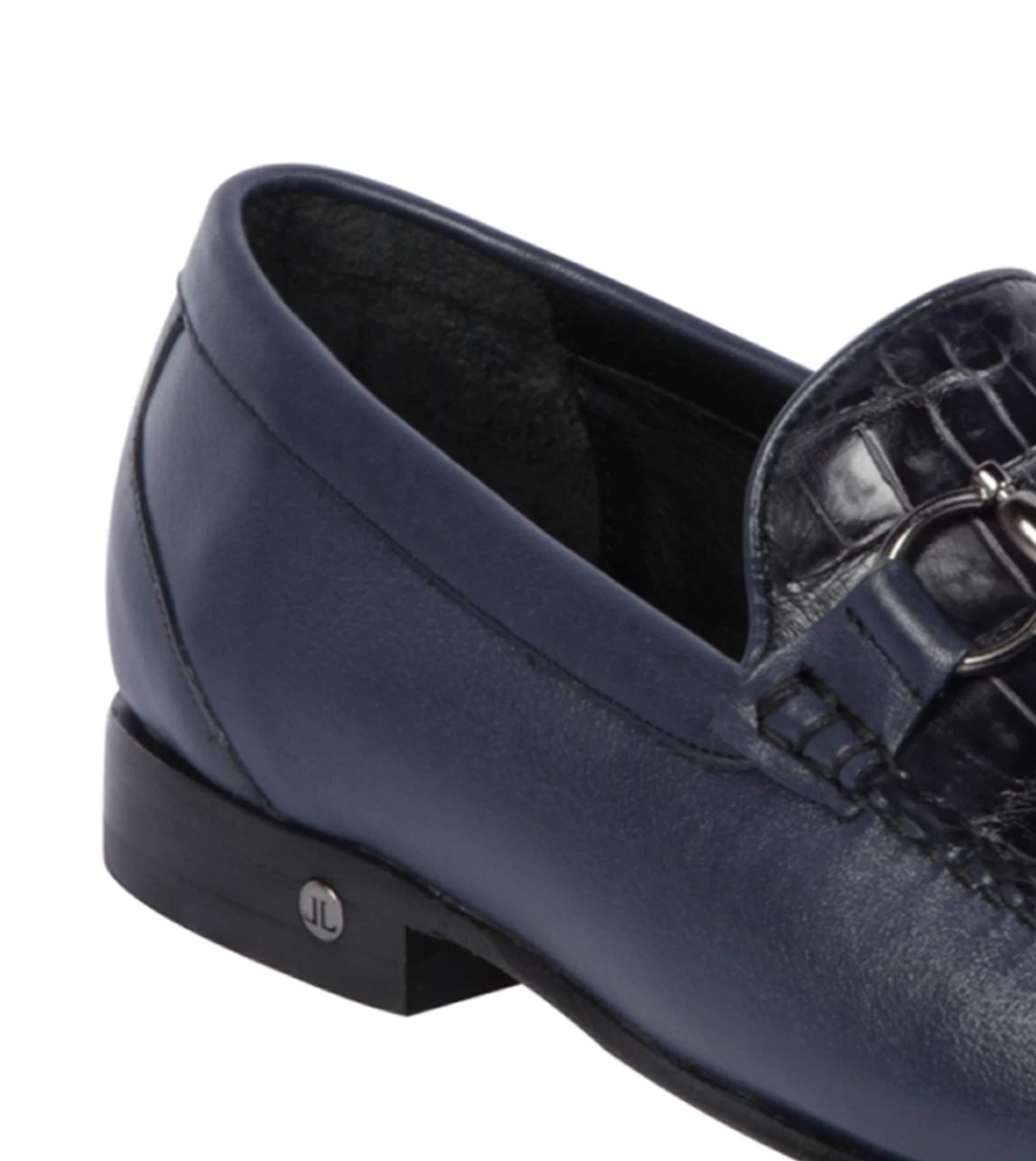 Lombardy - Genuine Caiman Croc Belly & Leather Horsebit Loafer - Navy 3 Lombardy - Genuine Caiman Croc Belly & Leather Horsebit Loafer - Navy - Image 3