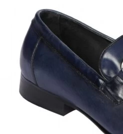 Lombardy - Genuine Calf Leather Horsebit Dress Loafer - Navy -Fashionable Costume LMB ZLD018010 4 14406.1598058047