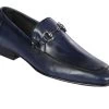 Lombardy - Genuine Calf Leather Horsebit Dress Loafer - Navy