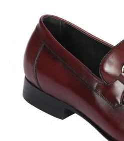 Lombardy - Genuine Calf Leather Horsebit Dress Loafer - Burgundy 6 Lombardy - Genuine Calf Leather Horsebit Dress Loafer - Burgundy -Fashionable Costume LMB ZLD018043 4 36554.1598058036