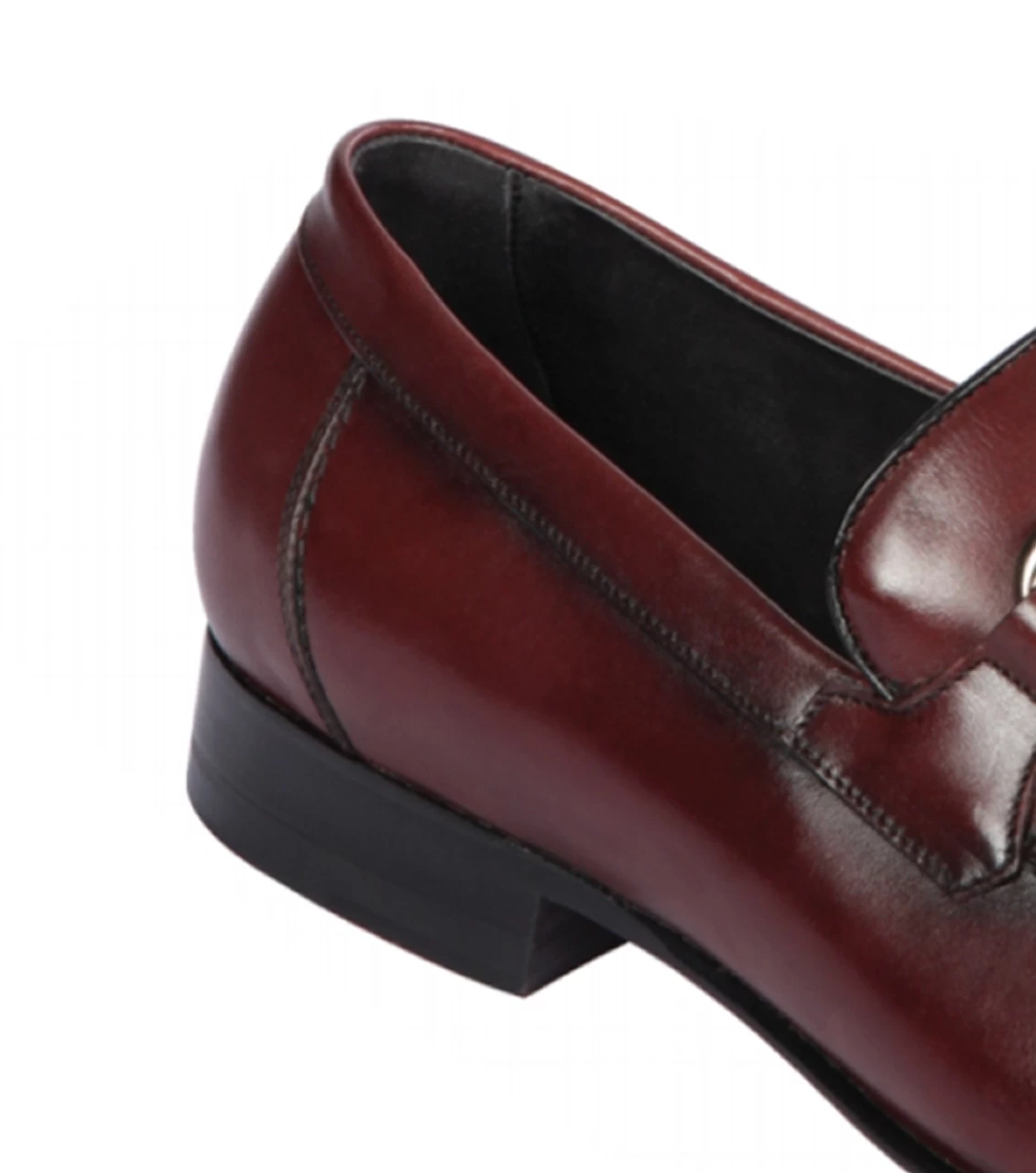 Lombardy - Genuine Calf Leather Horsebit Dress Loafer - Burgundy 3 Lombardy - Genuine Calf Leather Horsebit Dress Loafer - Burgundy - Image 3