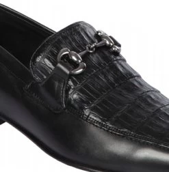 Lombardy - Genuine Caiman Belly Horsebit Dress Loafer - Black 6 Lombardy - Genuine Caiman Belly Horsebit Dress Loafer - Black -Fashionable Costume LMB ZLD018205 2 81717.1598057088