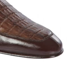 Lombardy - Genuine Caiman Belly Horsebit Dress Loafer - Brown -Fashionable Costume LMB ZLD018216 3 55202.1598057096