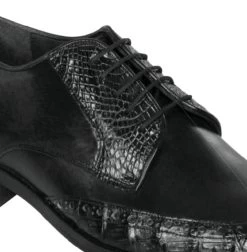 Lombardy - Genuine Caiman Belly Wingtip Dress Shoe - Black -Fashionable Costume LMB ZLM018205 2 98670.1598045558