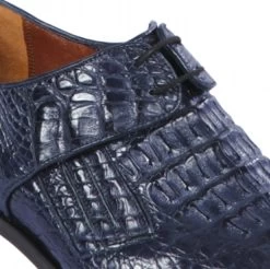 Lombardy - Genuine Caiman Croc Hornback Dress Shoe -Navy -Fashionable Costume LMB ZLM020210 2 17459.1598046431