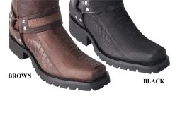 Los Altos Genuine Ostrich Leg Tall Biker Boot - Rough Finish 7 Los Altos Genuine Ostrich Leg Tall Biker Boot - Rough Finish -Fashionable Costume LSA 55TG050 2 05371.1611955514