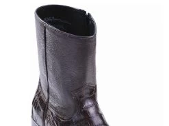 Los Altos Genuine Caiman Belly Side Zipper Ankle Boot - Brown 5 Los Altos Genuine Caiman Belly Side Zipper Ankle Boot - Brown -Fashionable Costume LSA 68B8207 2 65974.1611090604