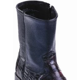 Los Altos Genuine Caiman Belly Side Zipper Ankle Boot - Black Cherry 5 Los Altos Genuine Caiman Belly Side Zipper Ankle Boot - Black Cherry -Fashionable Costume LSA 68B8218 2 48340.1611891840