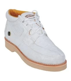 Los Altos Genuine Ostrich Quill Casual Ankle Boot -Fashionable Costume LSA ZA0603 WH 86607.1519705146