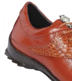 Los Altos Genuine Caiman Croc Tail Cognac Sneaker -Fashionable Costume LSA ZC090103 3 87664.1598331944