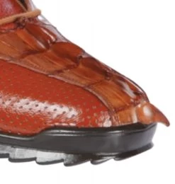 Los Altos Genuine Caiman Croc Tail Cognac Sneaker -Fashionable Costume LSA ZC090103 5 25516.1598331944