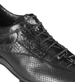 Los Altos Genuine Caiman Croc Tail Black Sneaker -Fashionable Costume LSA ZC090105 2 71922.1598331949