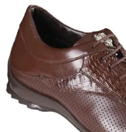 Los Altos Genuine Caiman Croc Tail Brown Sneaker -Fashionable Costume LSA ZC090107 4 07792.1598295089