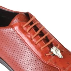 Los Altos Genuine Ostrich Quill Patch Design Cognac Sneaker -Fashionable Costume LSA ZC091503 2 59011.1598552052