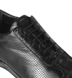 Los Altos Genuine Ostrich Quill Patch Design Black Sneaker -Fashionable Costume LSA ZC091505 2 53823.1598623886