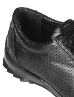 Los Altos Genuine Ostrich Quill Patch Design Black Sneaker -Fashionable Costume LSA ZC091505 4 70738.1598623887