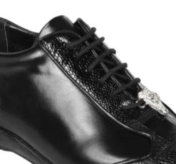 Los Altos Genuine Ostrich Leg Patch Design Black Sneaker -Fashionable Costume LSA ZC091905 2 82071.1598131929