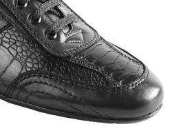 Los Altos Genuine Ostrich Leg & Leather Black Sneaker -Fashionable Costume LSA ZC100505 3 16325.1610565011