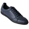 Los Altos Genuine Ostrich Quill Navy Blue Sneaker