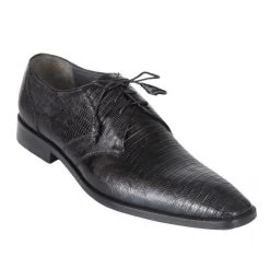Los Altos Genuine Teju Lizard Dress Shoe - Black