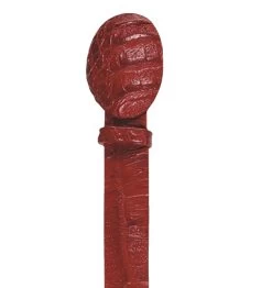 Los Altos Genuine Caiman Croc Hornback Western Fashion Belt - Red