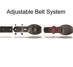 Los Altos Genuine Caiman Croc Hornback Western Fashion Belt - Red -Fashionable Costume LSAL C11U02 Belt system 50166.1614195454