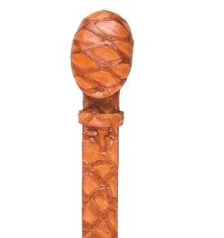 Los Altos Genuine Pirarucu Western Fashion Belt - Cognac