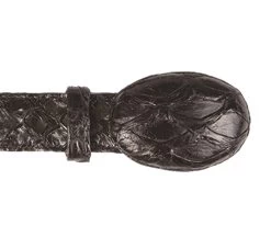 Los Altos Genuine Pirarucu Western Fashion Belt - Black -Fashionable Costume LSAL C11U1005 4 82095.1614027632