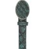 Los Altos Genuine Pirarucu Western Fashion Belt - Rustic Turqoise