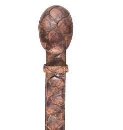 Los Altos Genuine Pirarucu Western Fashion Belt - Matte Cacao Brown