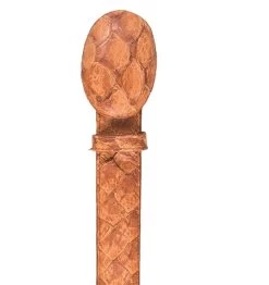 Los Altos Genuine Pirarucu Western Fashion Belt - Matte Cognac