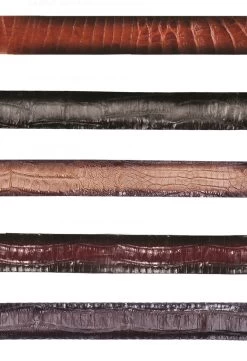 Los Altos Genuine Caiman Croc Belly Western Fashion Belt - Faded Tone -Fashionable Costume LSAL C11U82 FADED 2 19173.1614287687